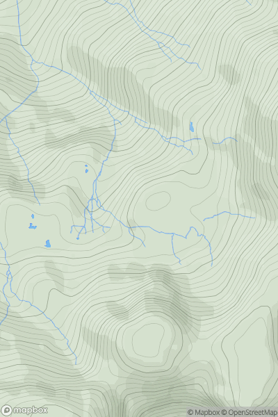 Thumbnail image for Round How [Lake District C&W] showing contour plot for surrounding peak